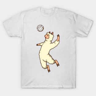 Comic Lama plays volleyball T-Shirt